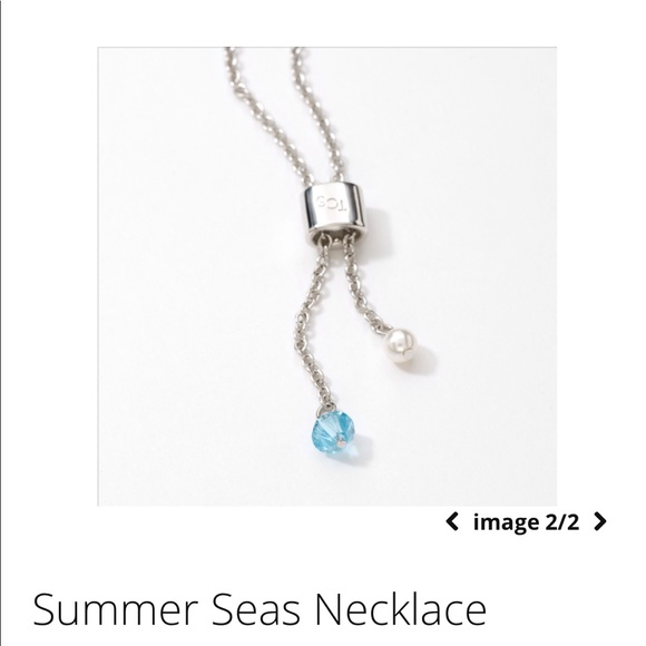 Touchstone Crystal “Summer Seas Necklace” - Picture 2 of 7